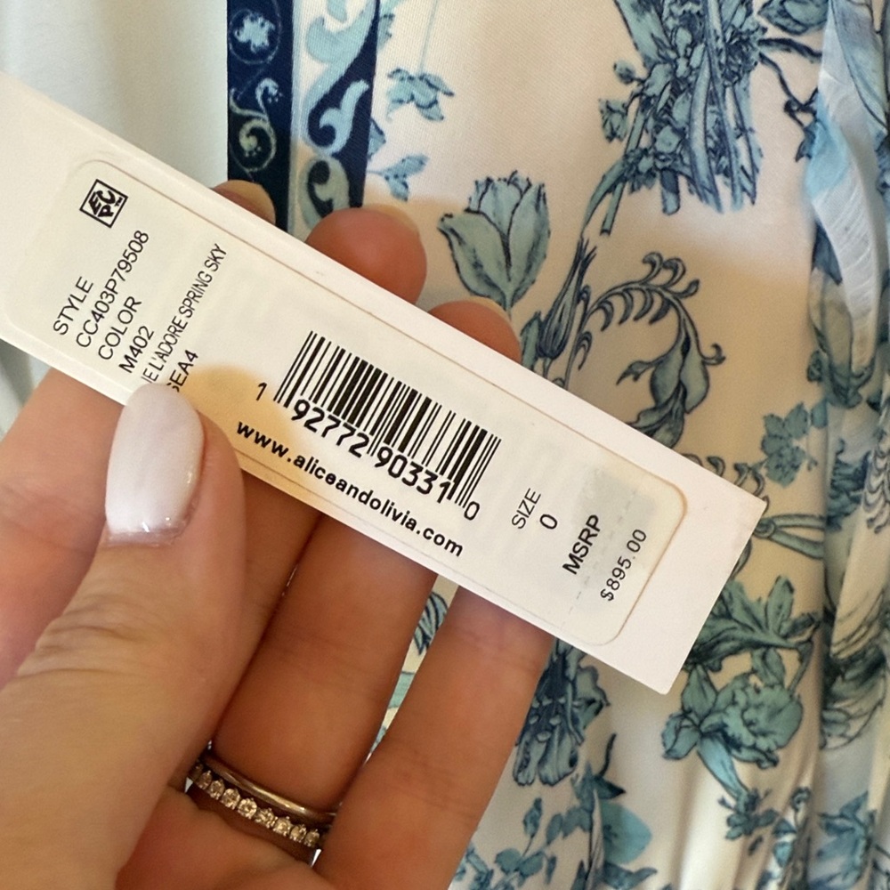 Alice + Olivia Sion Pleated Maxi Dress - Picture 6 of 6